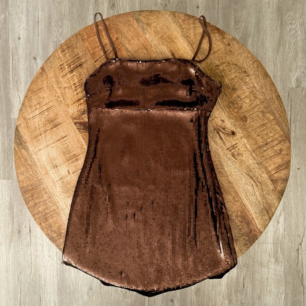 Madewell Chocolate Sequin Camisole